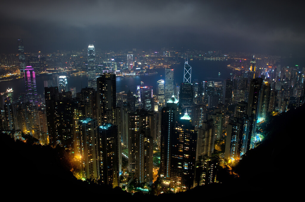 Skyline in Hong Kong. (Foto: Ed Coyle)